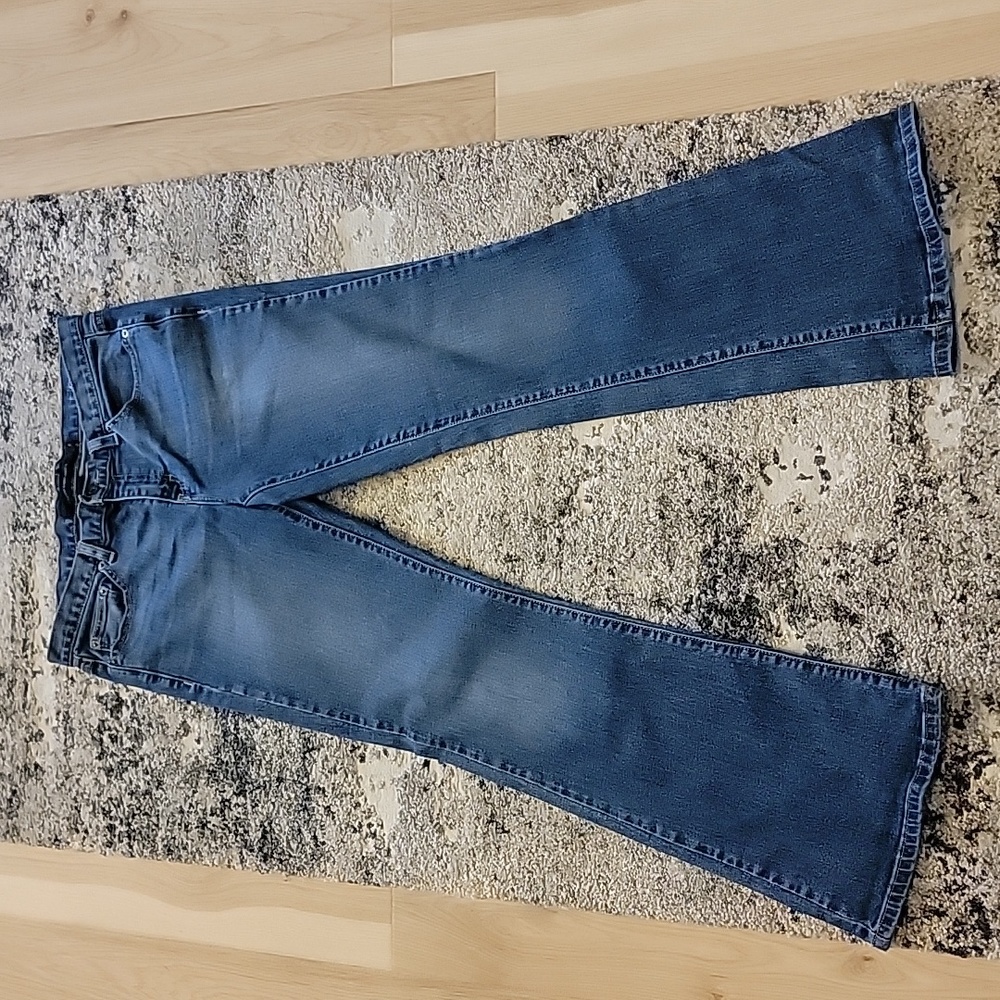 CALVIN KLINE FLARE MEDIUM WASH WOMENS JEANS SIZE 10X32